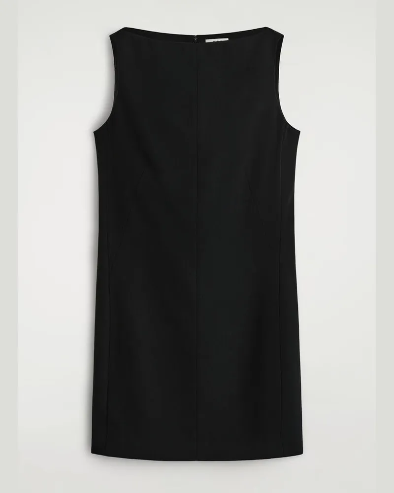 COS Elegantes Minikleid Aus Merinowoll-Mix Schwarz