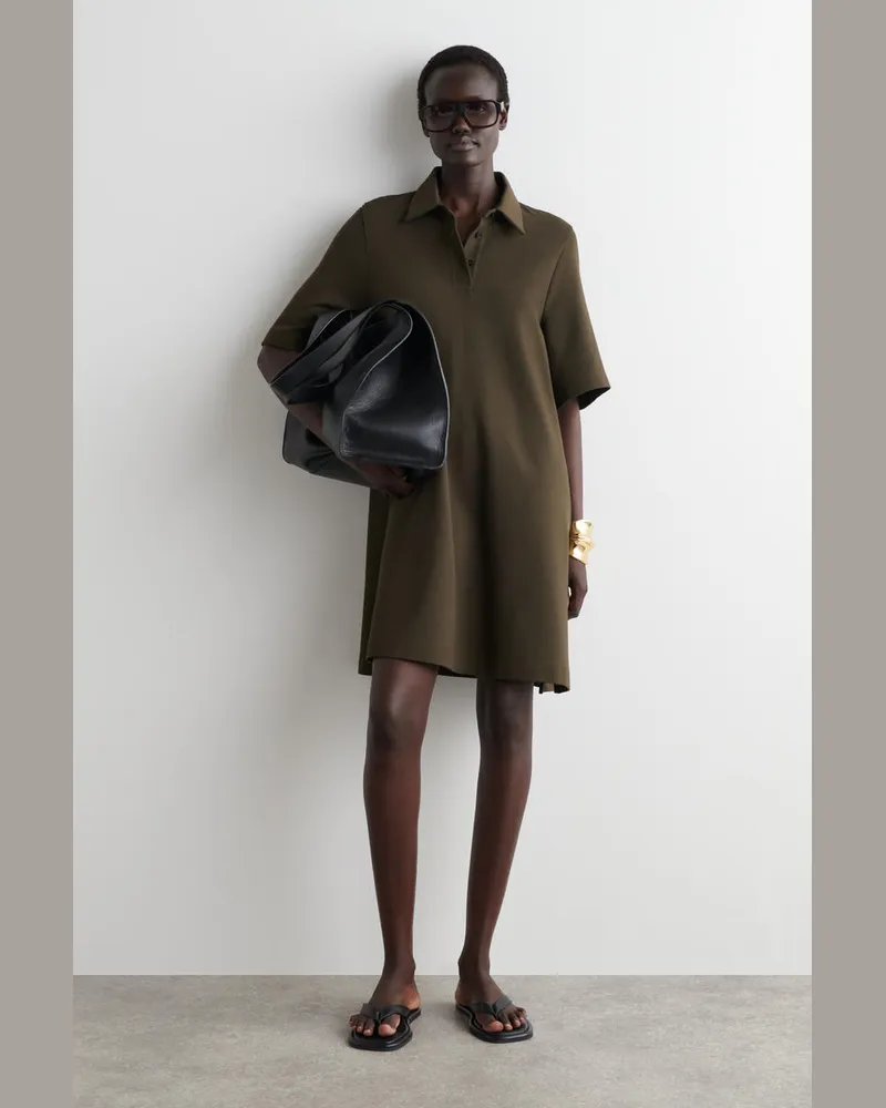 COS Kurzes Polokleid Aus Jersey Grün