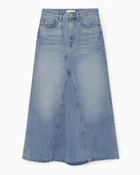 COS Maxirock Aus Denim Mit Einsätzen Blau