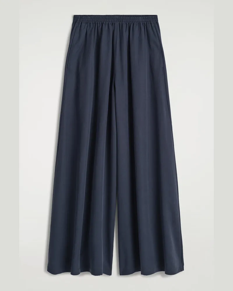 COS Palazzo-Hose Aus Twill Blau