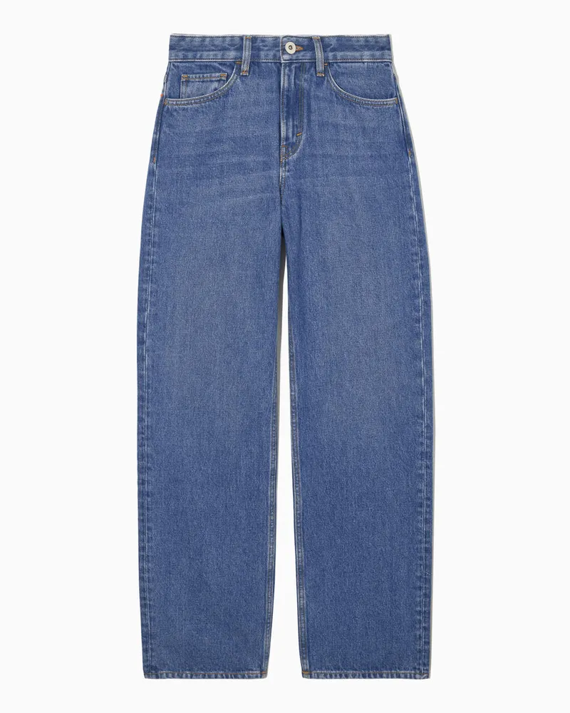 COS Lockere Jeans Mit Langem, Geradem Bein Blau