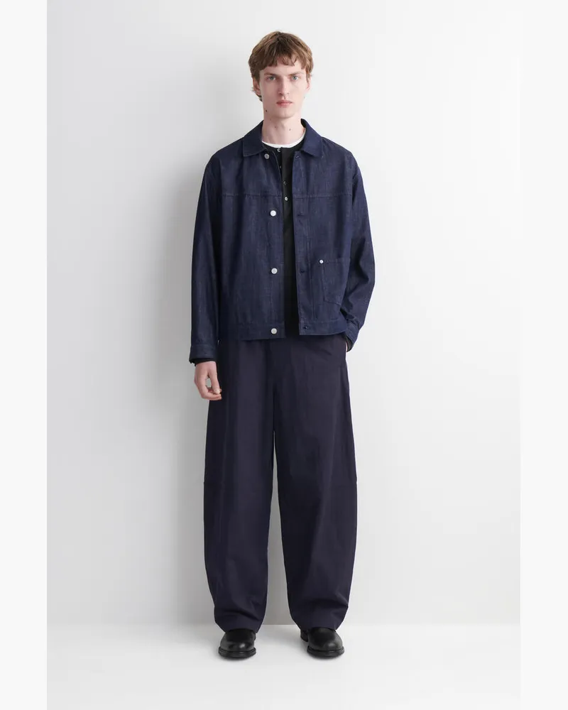 COS Hose Mit Barrel-Bein Und Lockerer Passform Blau