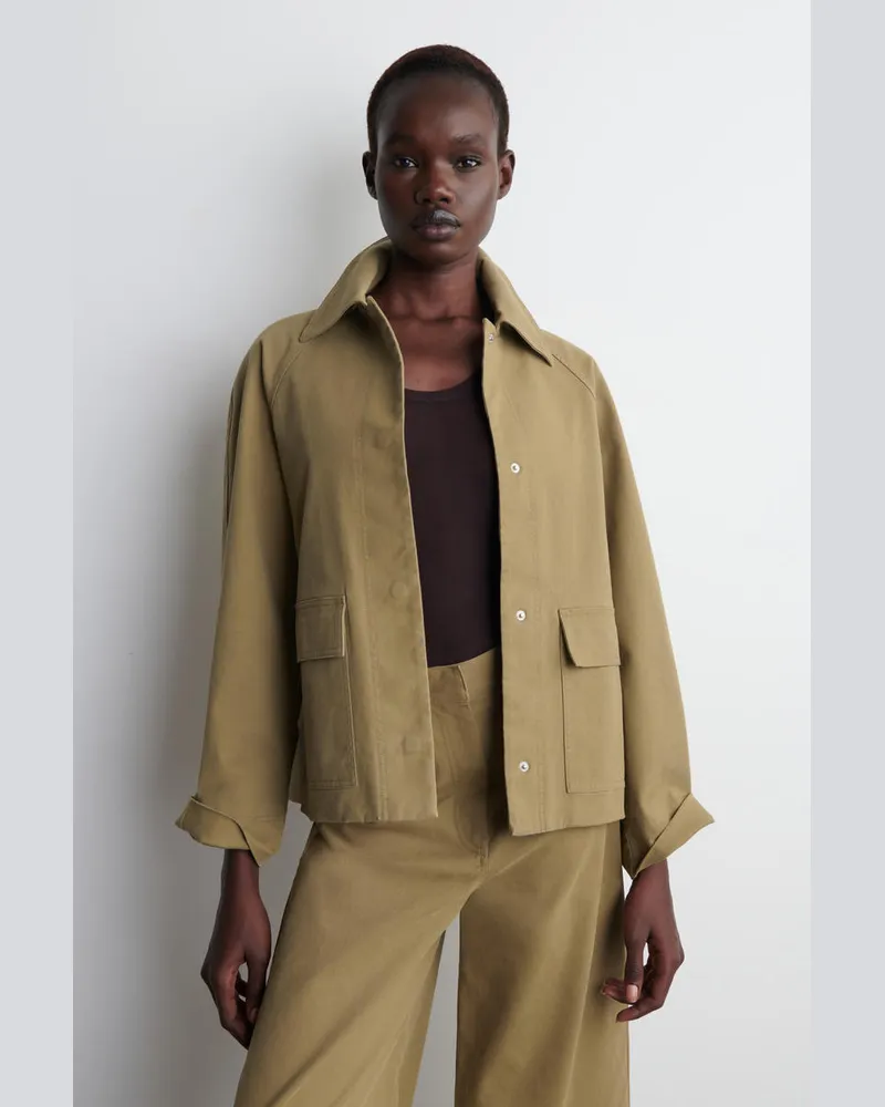 COS Utility-Jacke Aus Baumwolle Beige