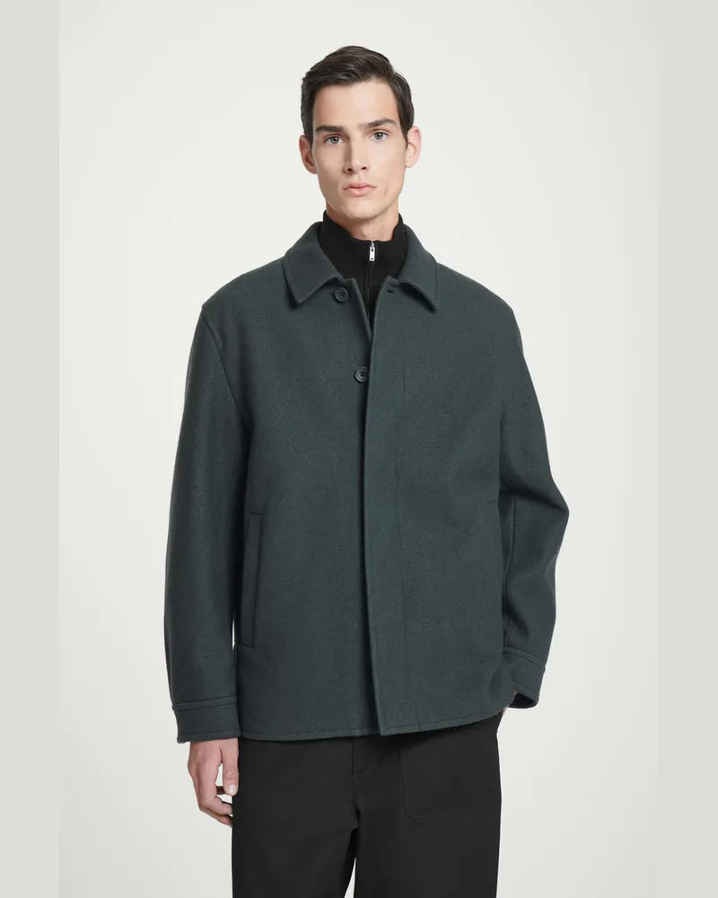 COS Jacke Aus Wollfilz Grün