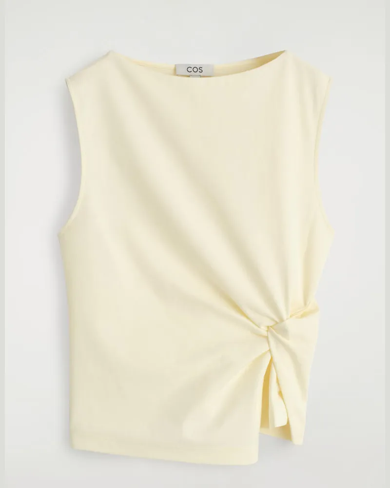 COS Top Mit Twist-Detail Gelb