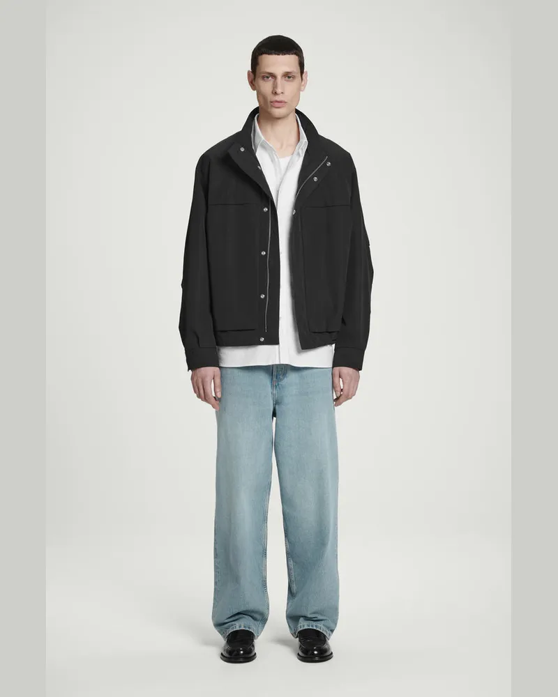 COS Bomberjacke Aus Twill Im Utility-Stil Schwarz