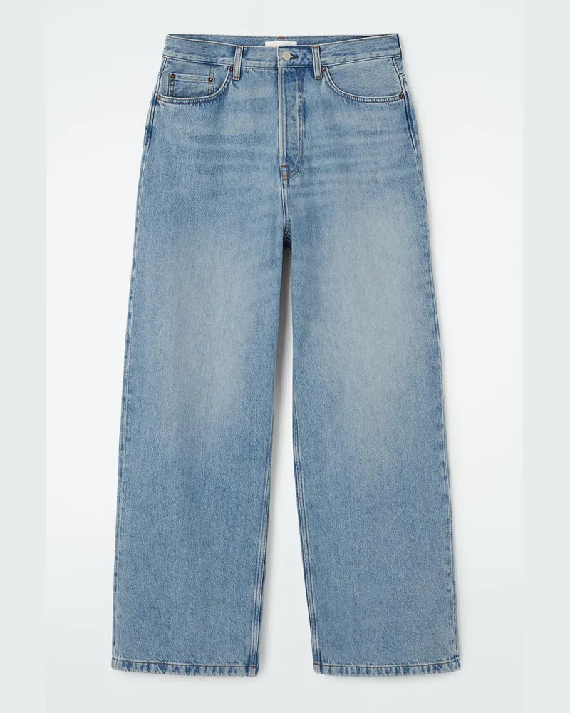 COS Volume Jeans Mit Weitem Bein Blau