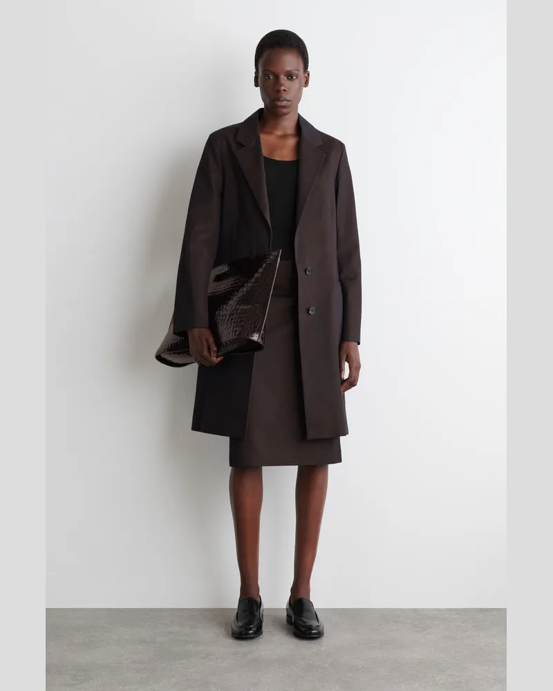 COS Loafers Aus Glänzendem Leder Schwarz