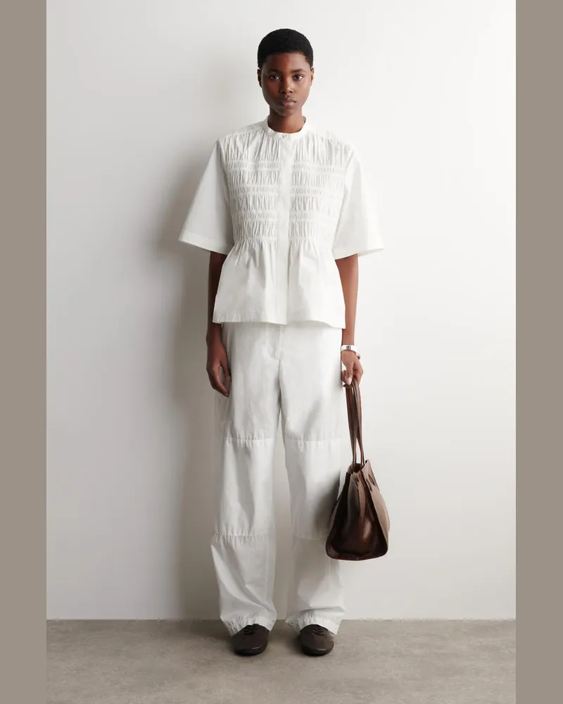 COS Ballerina-Sneakers Aus Leder Braun