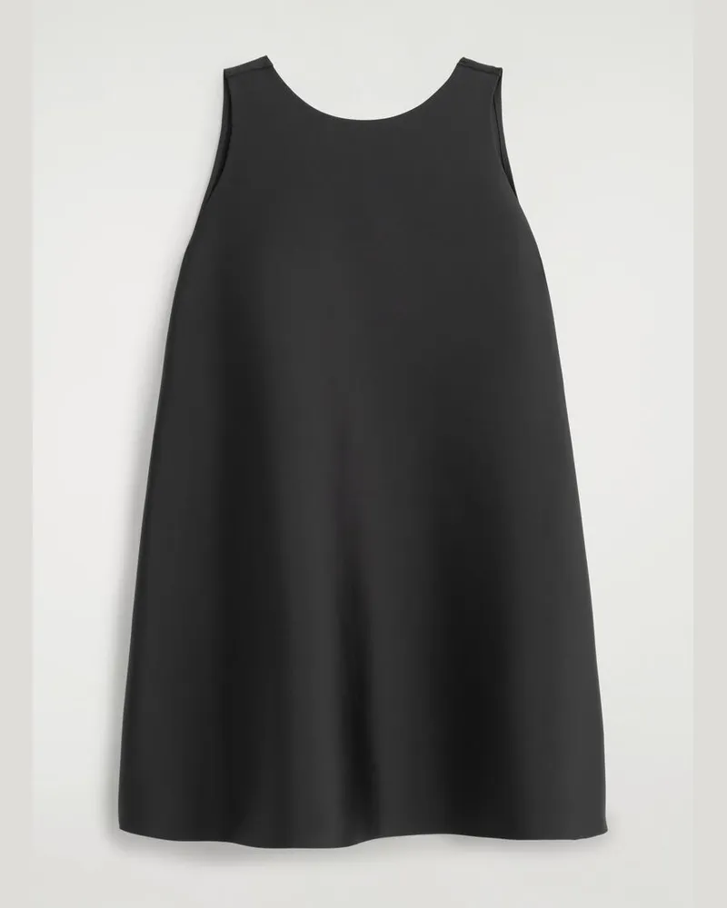 COS Minikleid Aus Scuba In A-Linie Schwarz