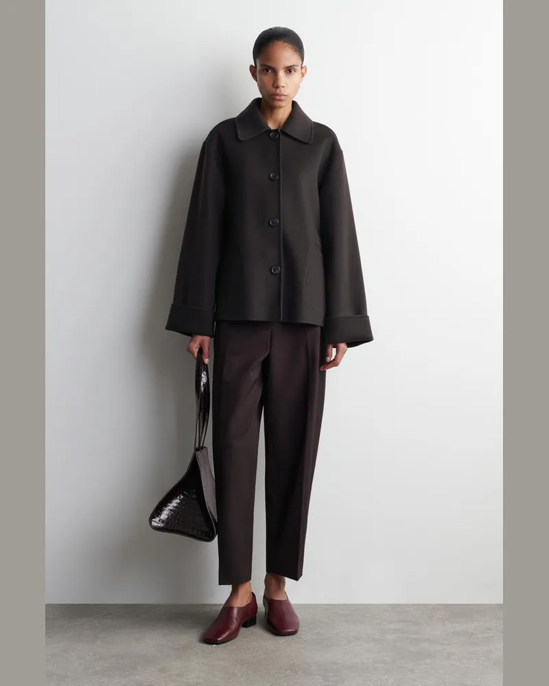 COS Lederschuhe Mit Karreeförmiger Zehenpartie Rot