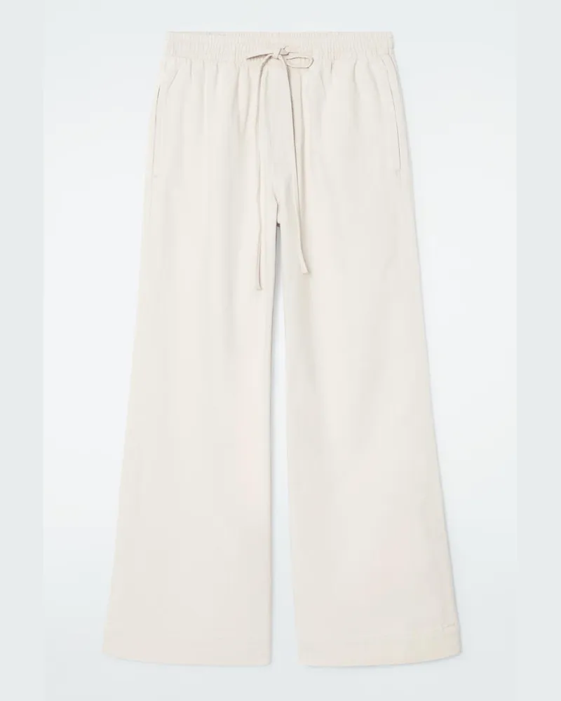 COS Fliessende Hose Aus Denim Mit Weitem Bein Weiß