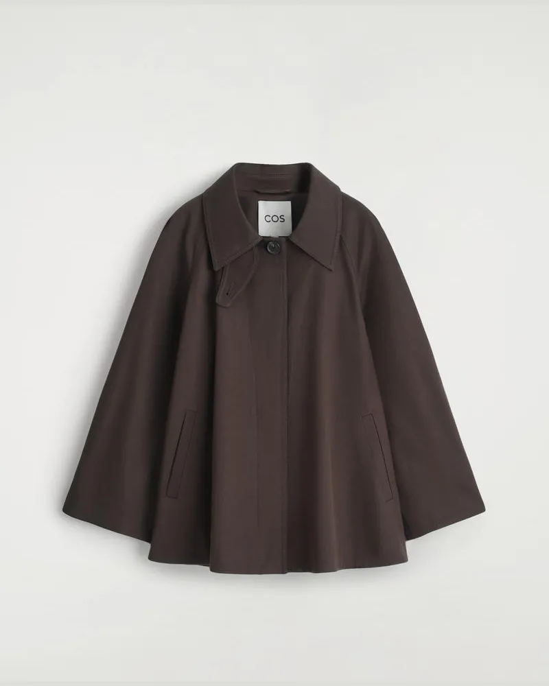 COS Trenchcoat In A-Linie Braun