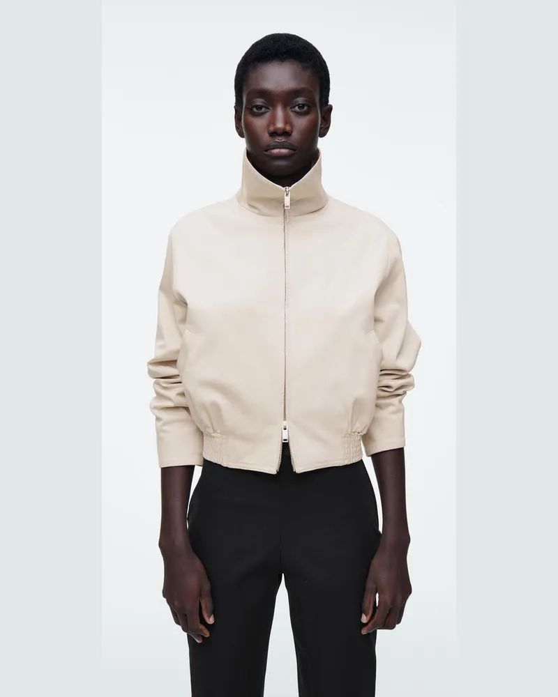 COS Bomberjacke Mit Stehkragen Beige