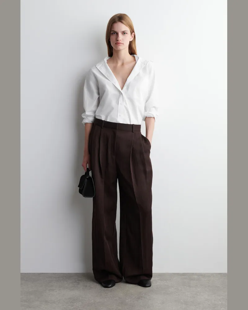 COS Lockere, Fliessende Hose Mit Weitem Bein Rot