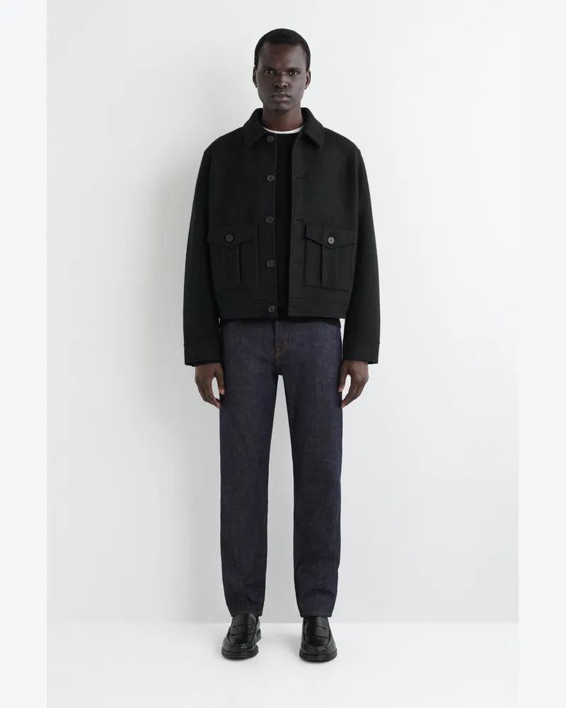 COS Jacke Aus Gekochter Wolle Schwarz