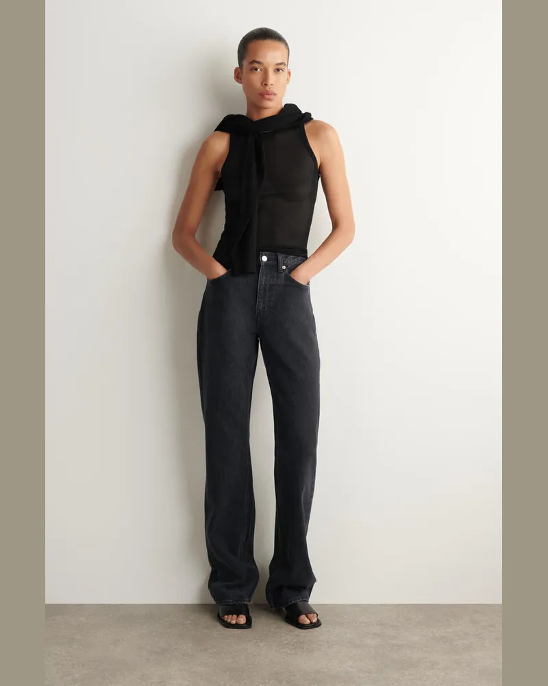 COS Valley Bootcut-Jeans Schwarz