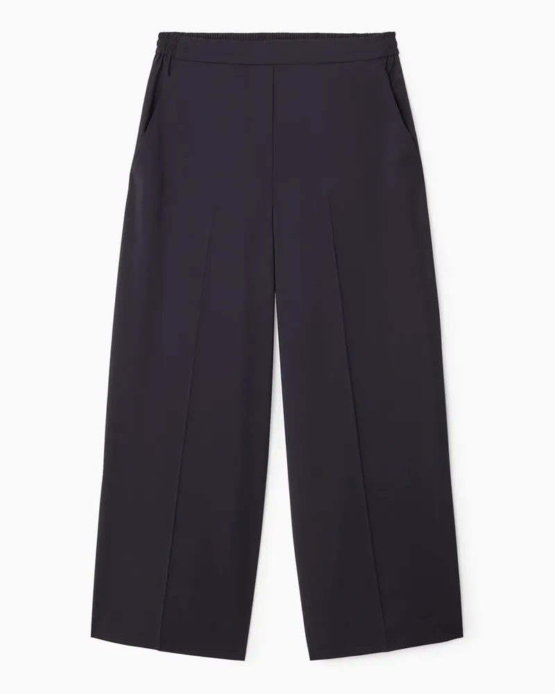 COS Voluminöse Wollhose Mit Weitem Bein Blau
