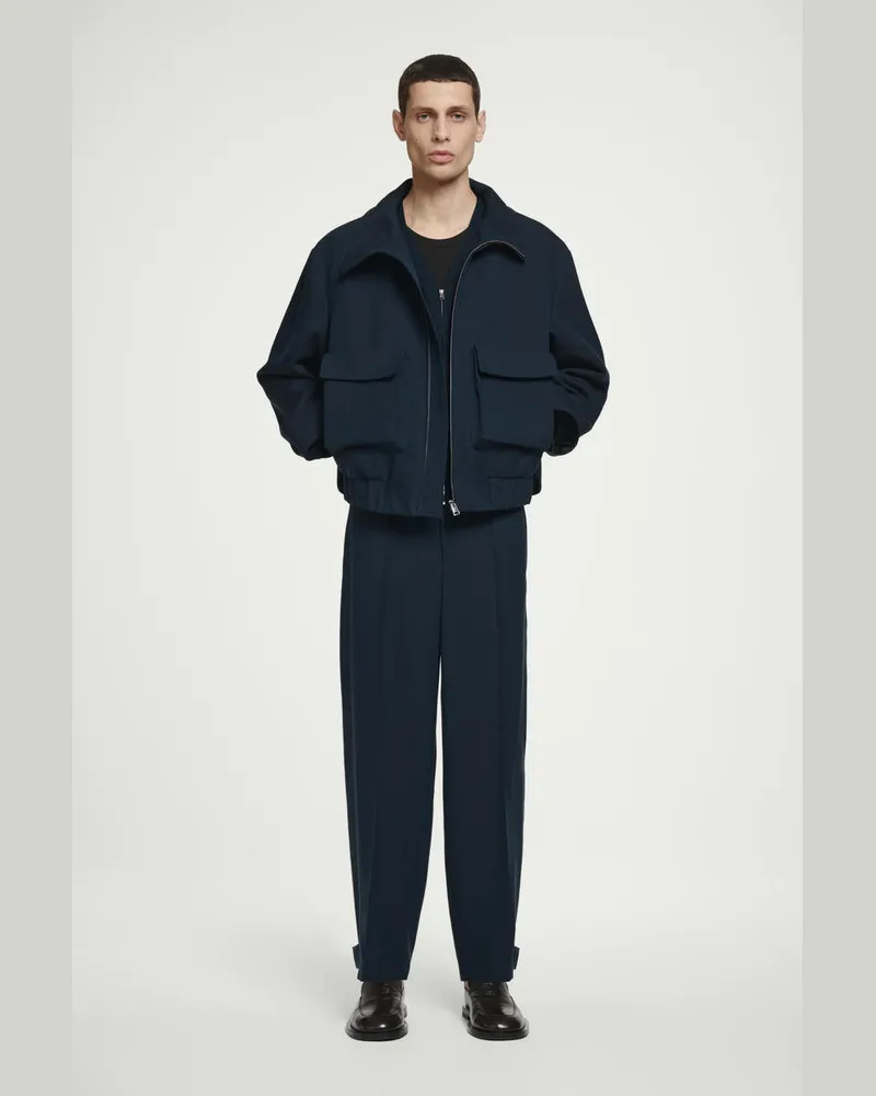 COS Chinohose Mit Barrel-Bein Blau