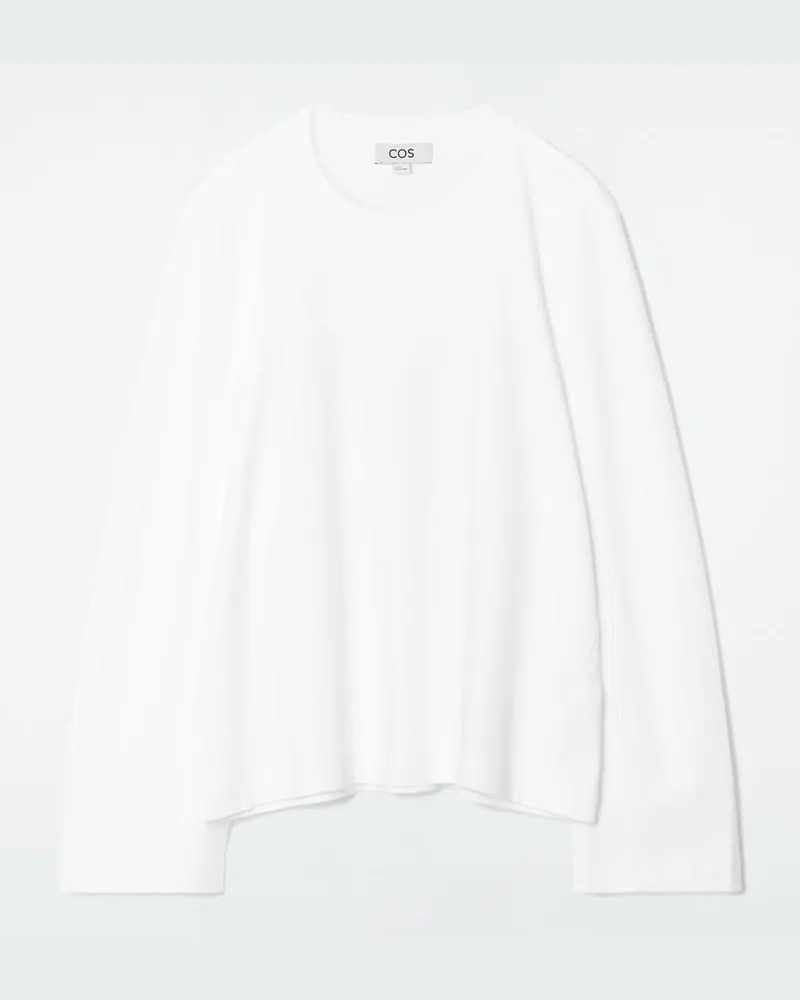 COS Langarmshirt Mit Normaler Passform Weiß