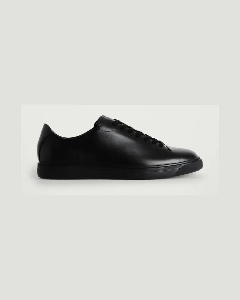 COS Leather Trainers Schwarz