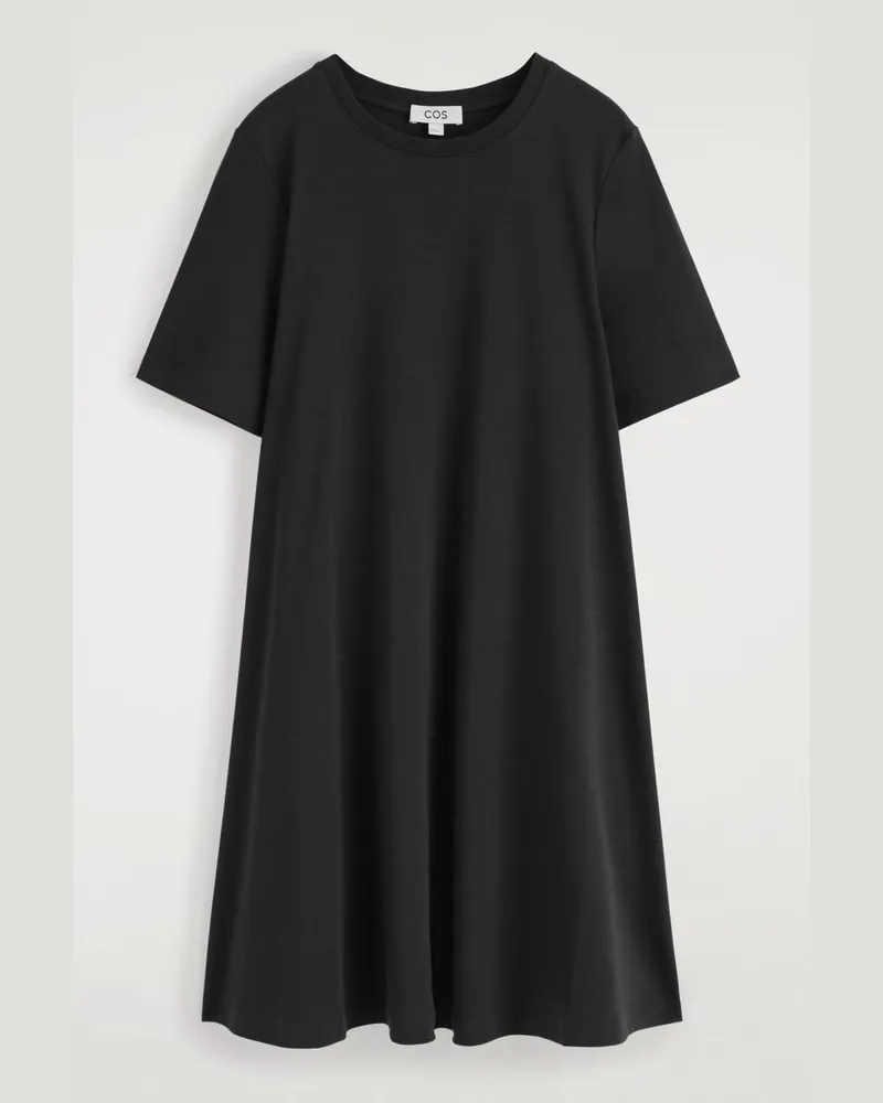 COS Kurzes T-Shirt-Kleid In A-Linie Schwarz