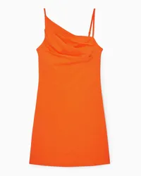 COS Asymmetrisches Minikleid Mit Drapiertem Oberteil Orange