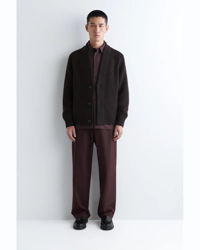 COS Chinohose Aus Baumwolle Mit Geradem Bein Rot