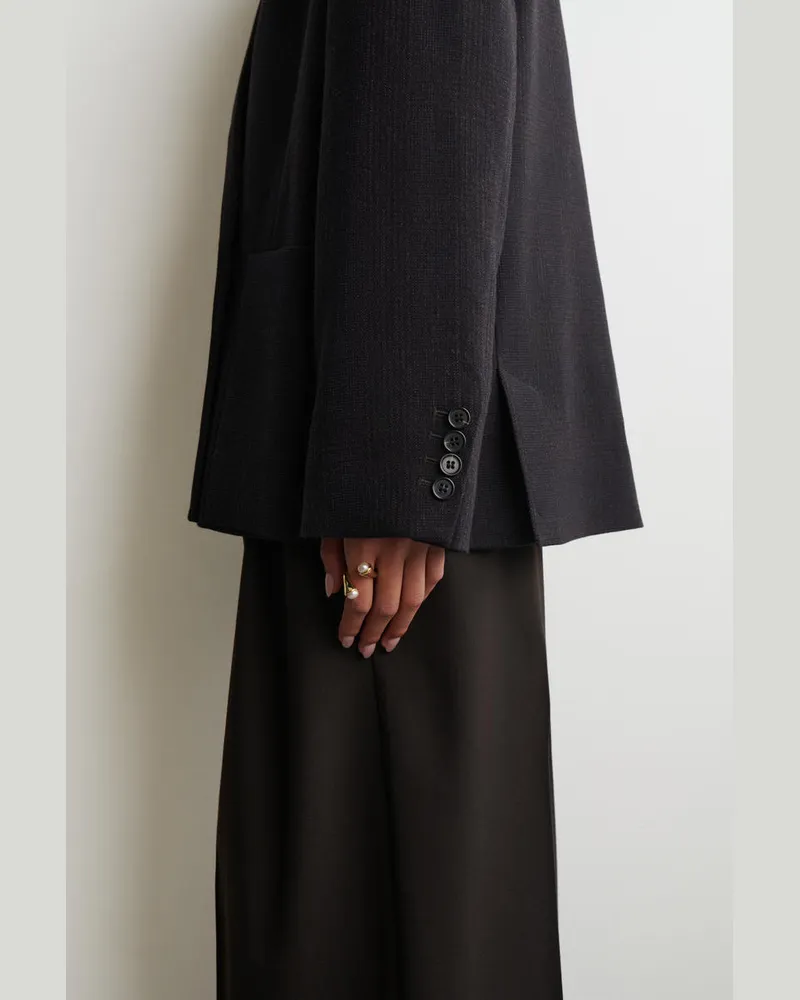 COS Ring Mit Süsswasserperlen Goldfarben