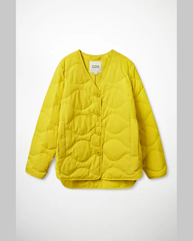 COS Wattierte Steppjacke Gelb