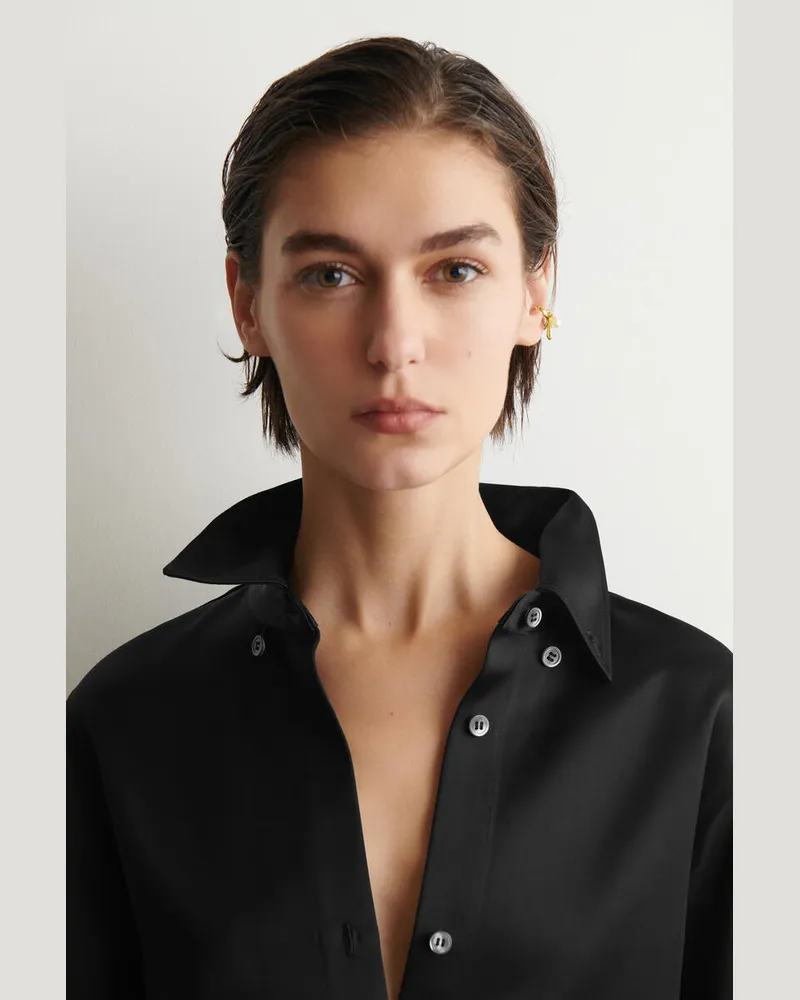 COS Ohrklammer Mit Perle Goldfarben