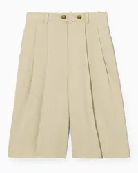 COS Elegante Bermudashorts Aus Leinen-Mix Hellbeige