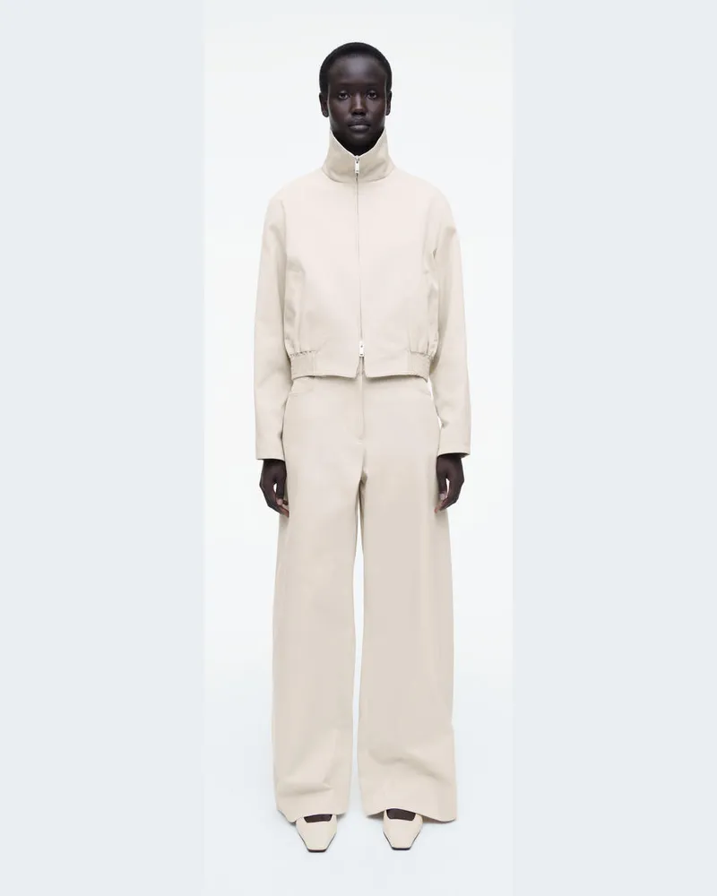 COS Baumwollhose Mit Weitem Bein Beige