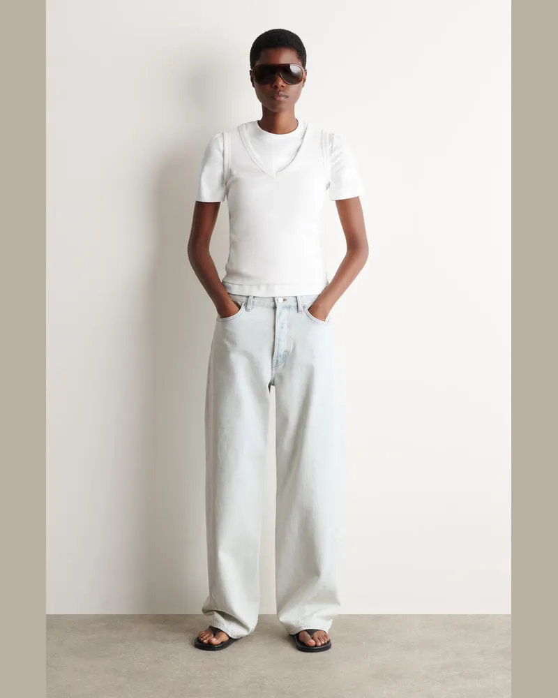 COS Facade Jeans Mit Geradem Bein Blau