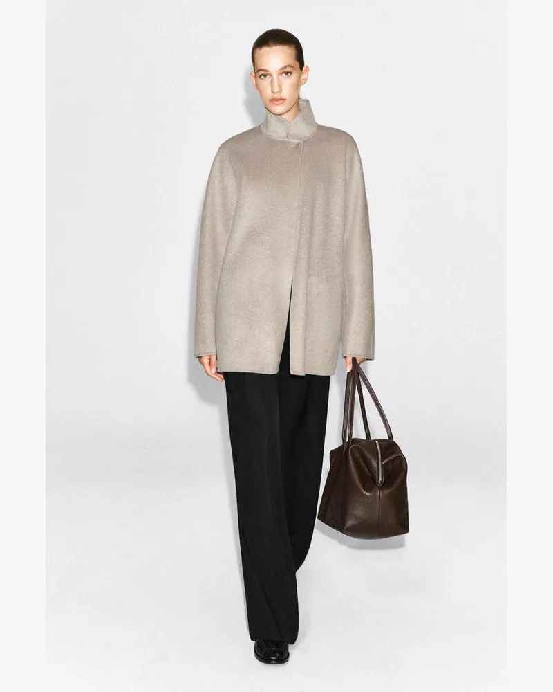 COS Jacke Aus Doubleface-Kaschmir Mit Kragen Beige
