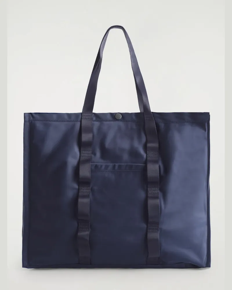 COS Transit Tote Bag - Nylon Blau