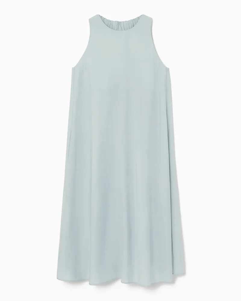 COS Midikleid Mit Racer-Ausschnitt Blau