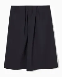 COS Bandeau-Minikleid Mit Falten Schwarz