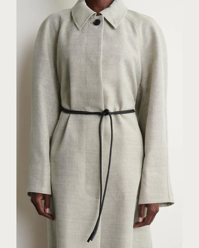 COS Ledergürtel In Kordeloptik Schwarz