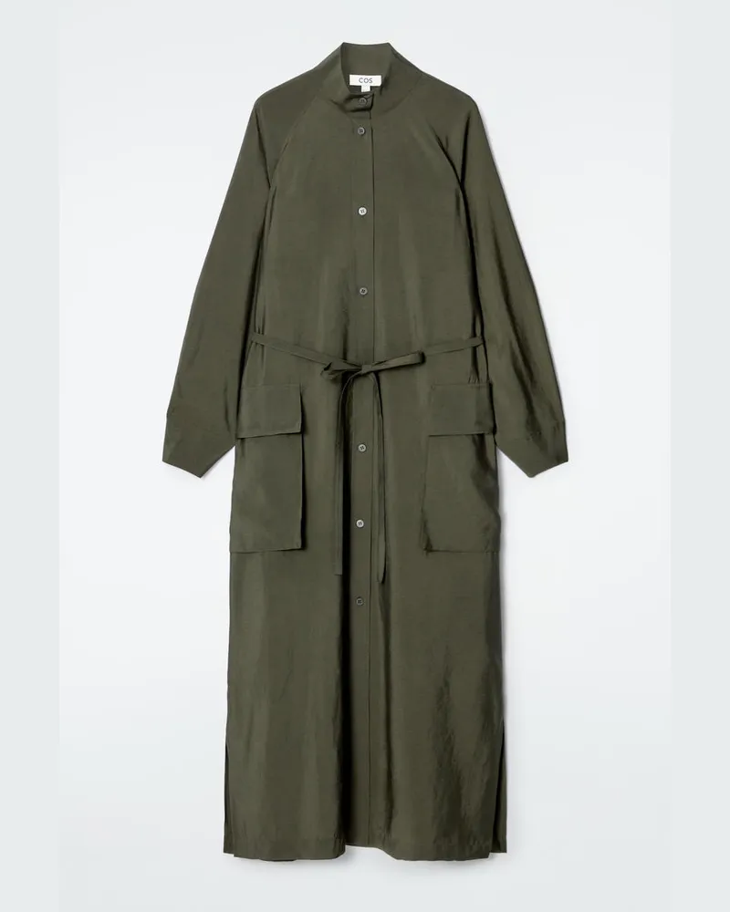 COS Hemdkleid Im Utility-Stil Mit Gürtel Grün