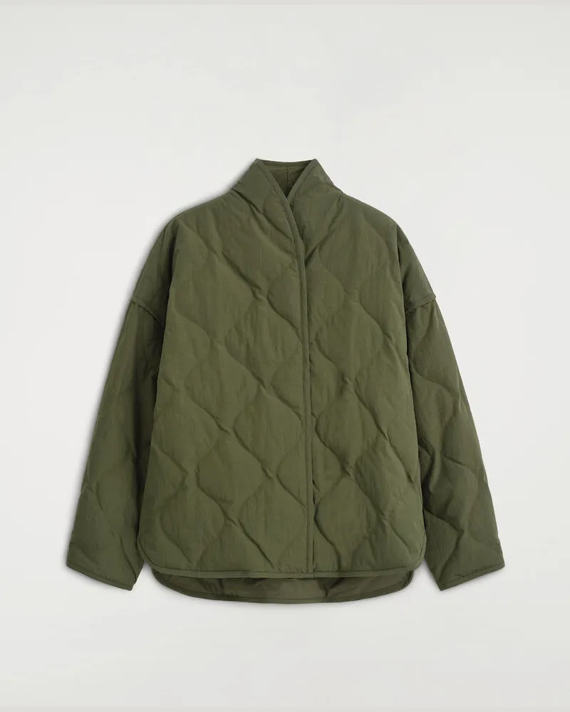 COS Steppjacke Mit Schalkragen Grün
