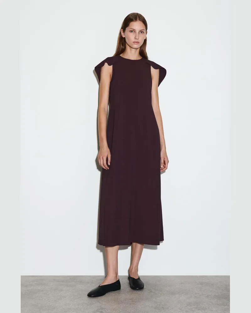 COS Midikleid Mit Cape-Ärmeln Rosa