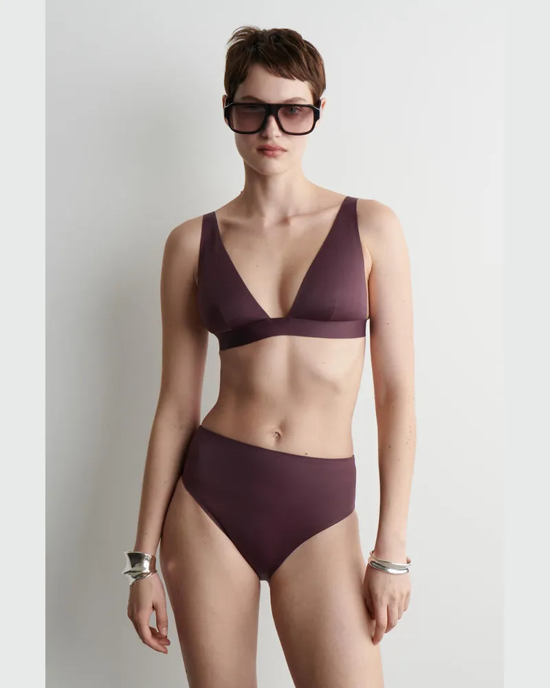 COS Scuba-Bikinihose Mit Hohem Bund Rot