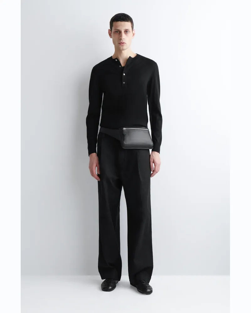 COS Brunswick Gürteltasche - Leder Schwarz