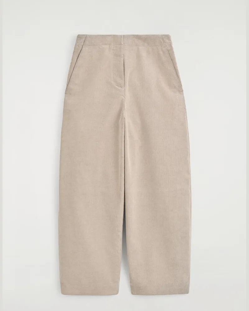 COS Cordhose Mit Barrel-Bein Beige