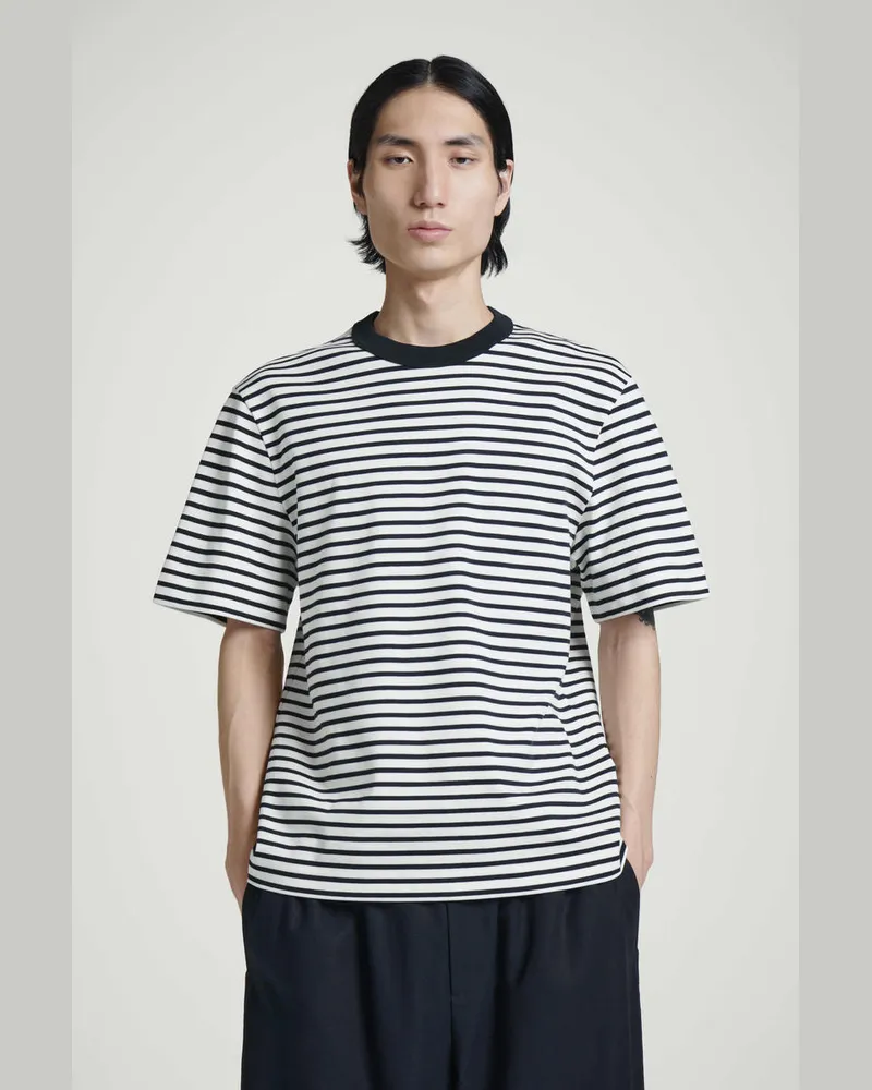 COS T-Shirt Aus Baumwolle Mit Rundhalsausschnitt Blau