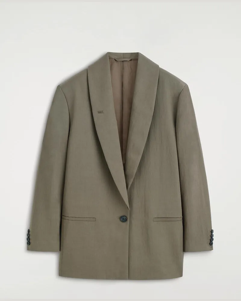 COS Fliessender Blazer Mit Schalkragen Beige