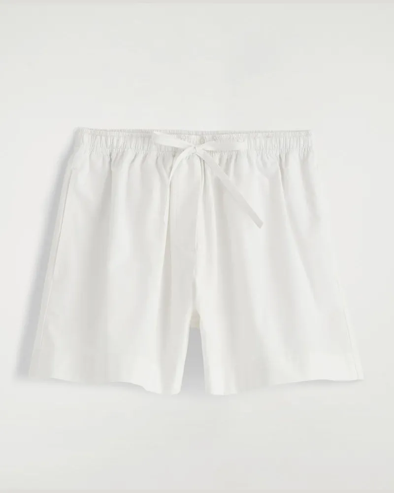 COS Baumwollshorts Mit Kordelzug Weiß