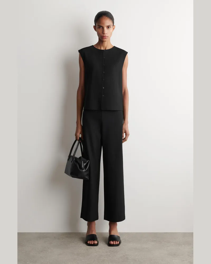 COS Hose Mit Hohem Bund Schwarz