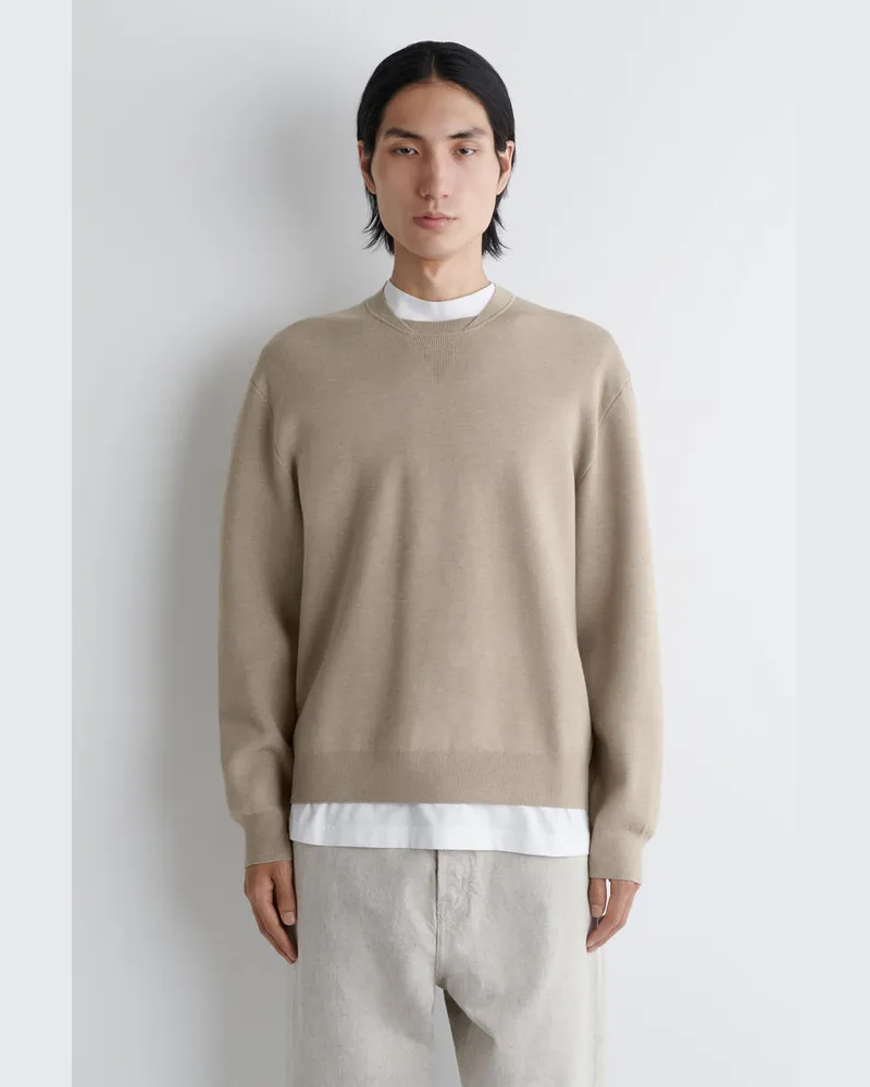 COS Strickpullover Aus Doubleface-Material Beige